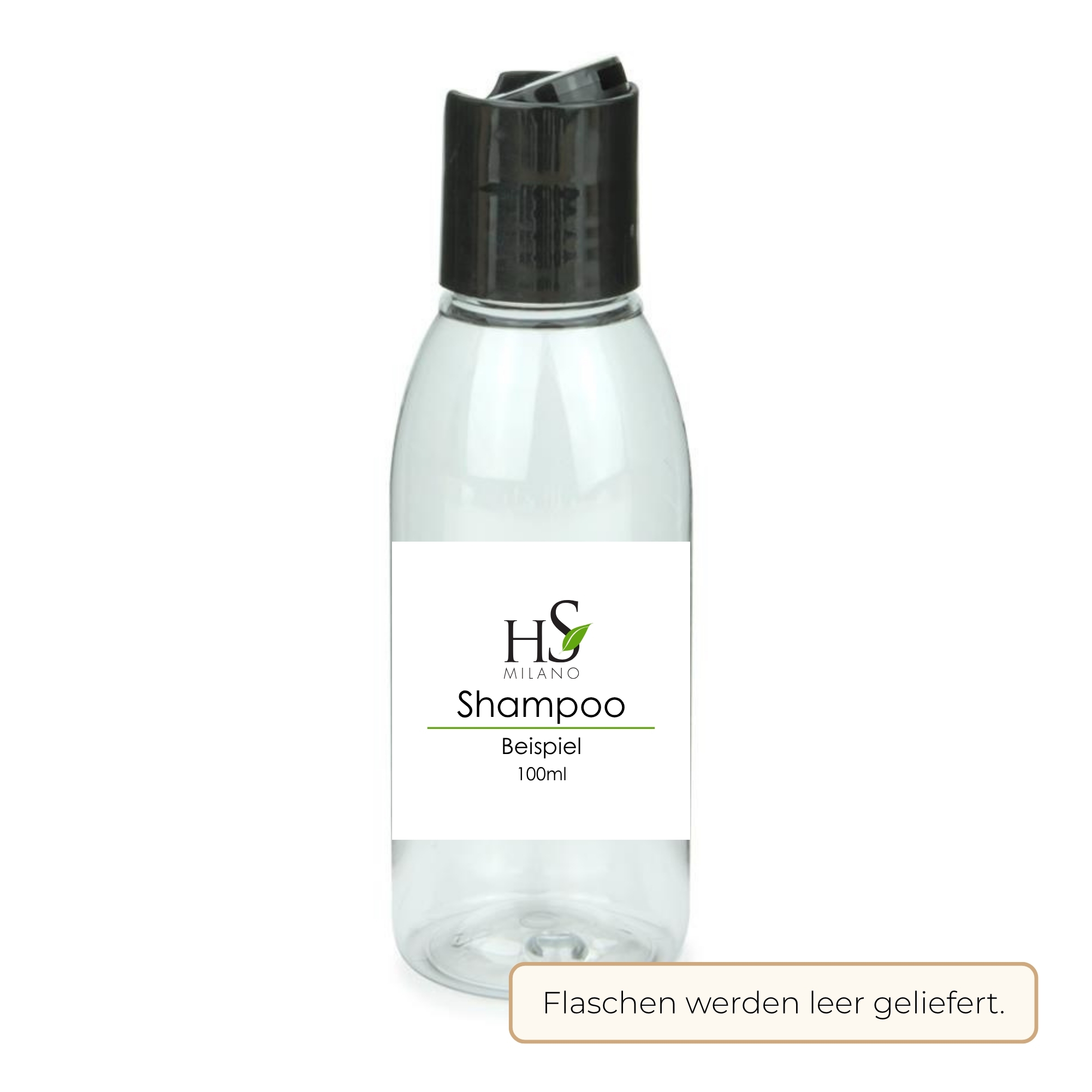 HS MILANO Reiseflasche 100ml zum Befüllen