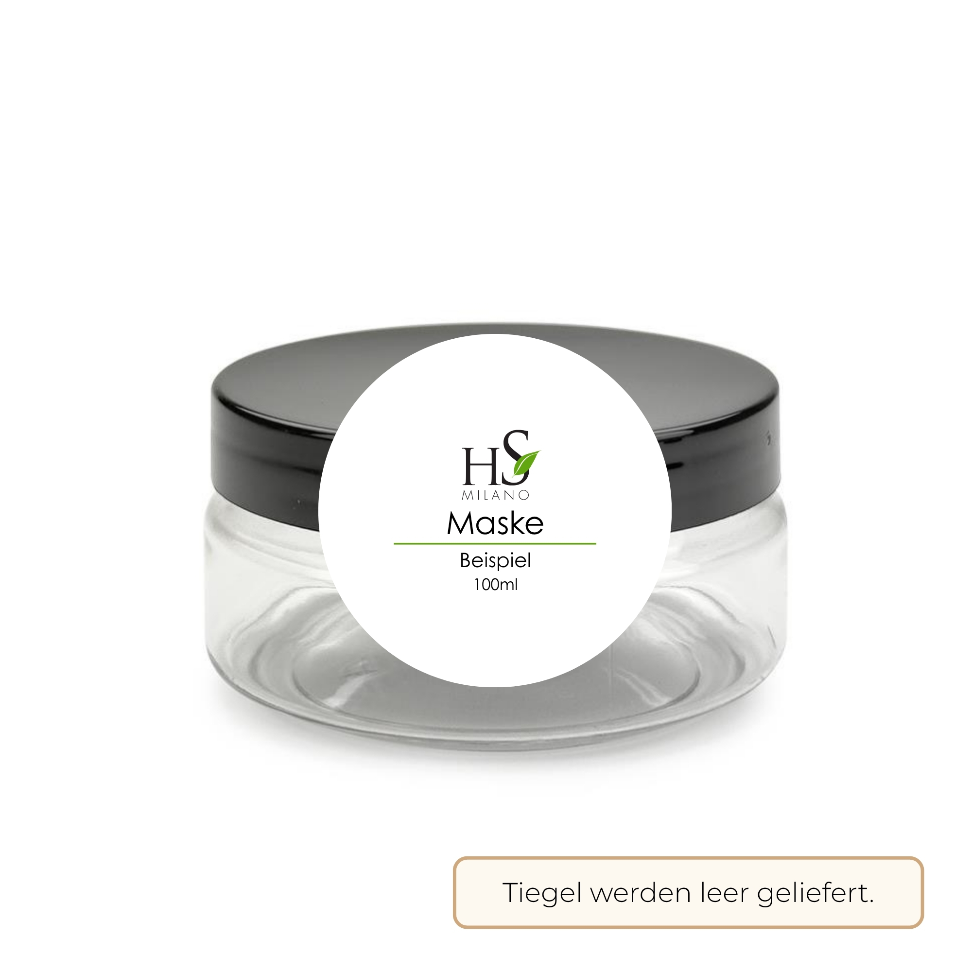 HS MILANO Reisetiegel 100ml zum Befüllen