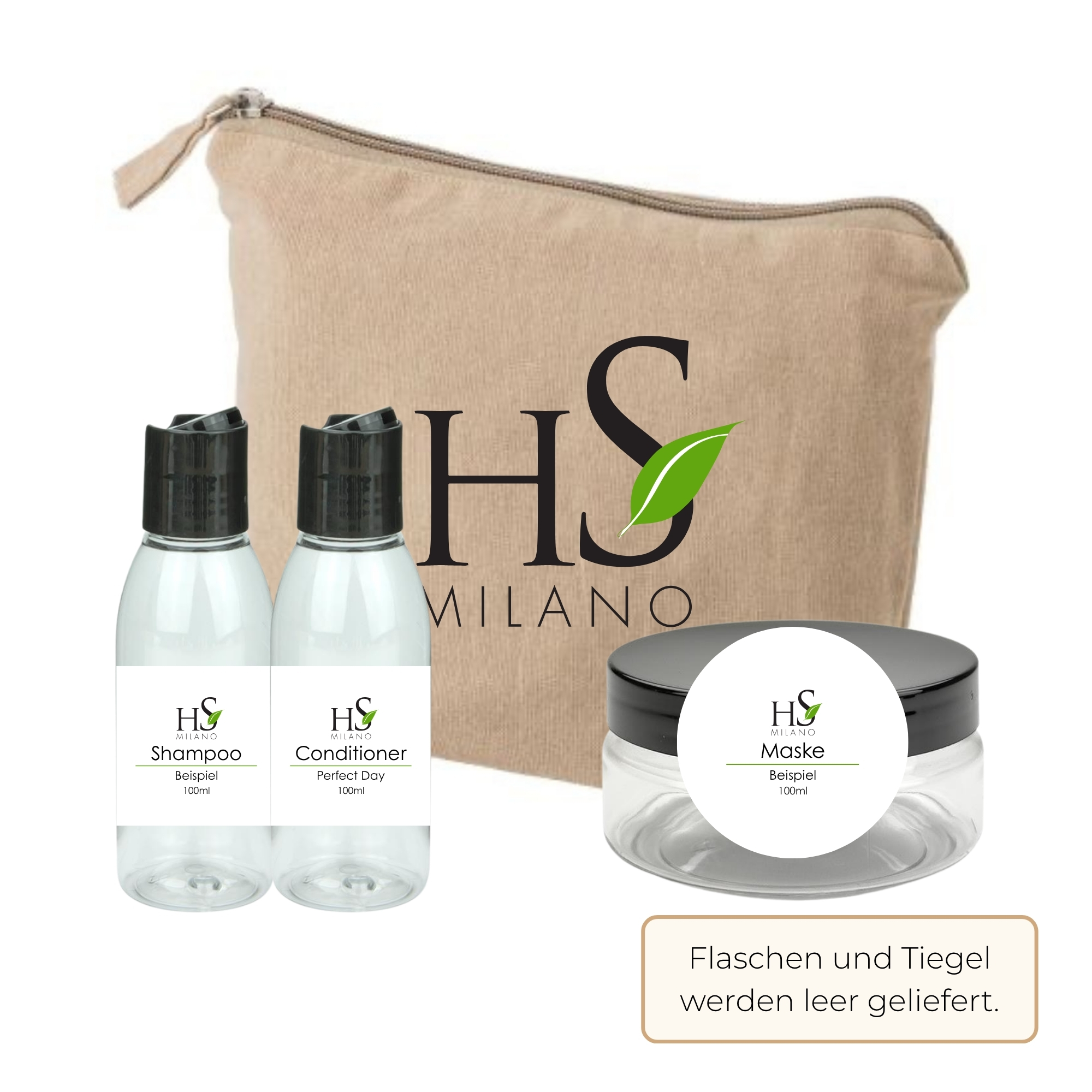 HS MILANO Reise Set zum Befüllen 